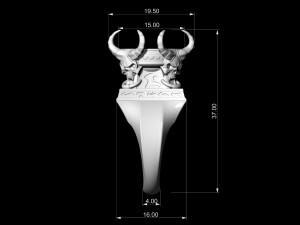 skulls from the hell-ring 3D Print Model