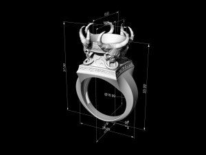 skulls from the hell-ring 3D Print Model