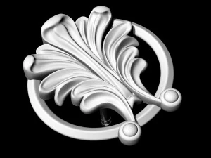 vintage leaf earrings 3D Print Model