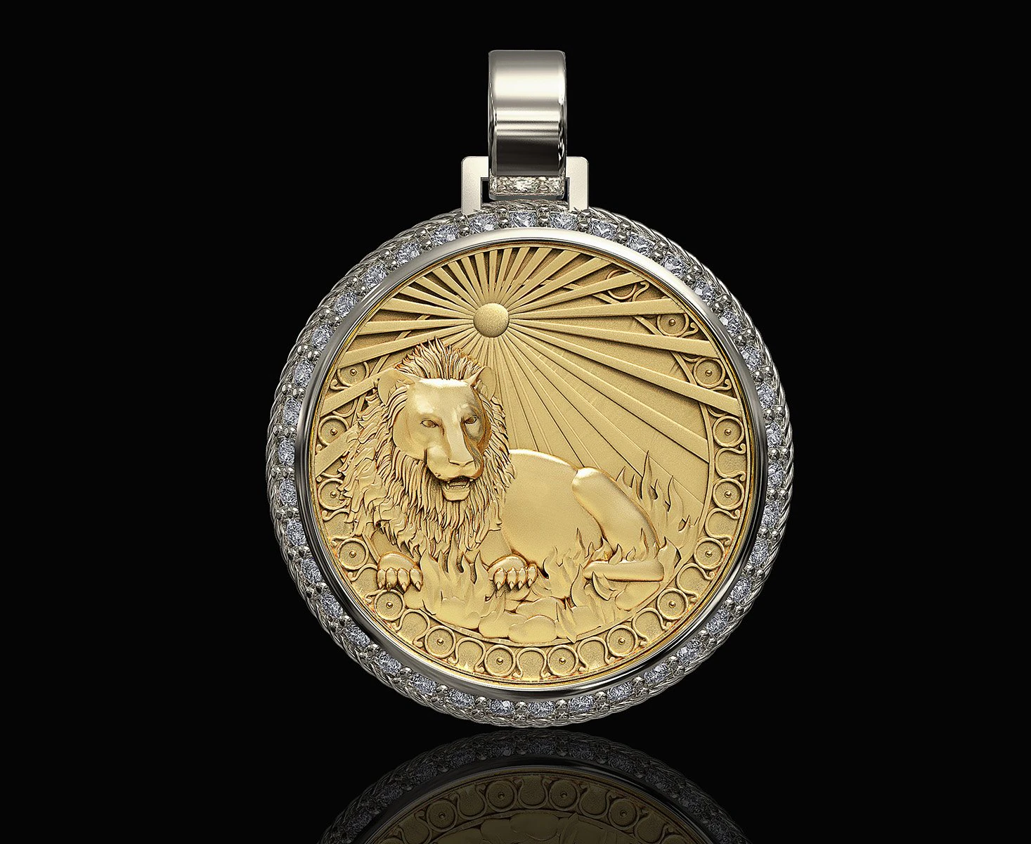 leo-zodiac pendant 3D Print Model .c4d .max .obj .3ds .fbx .stl .blend 