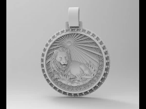 leo-zodiac pendant 3D Print Model