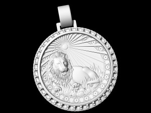 leo-zodiac pendant Modèles 3D en vedette