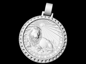 leo-zodiac pendant Modèles 3D en vedette
