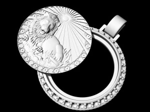 leo-zodiac pendant 3D Print Model