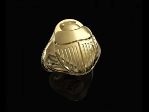 egyptian scarab ring 3D Print Model