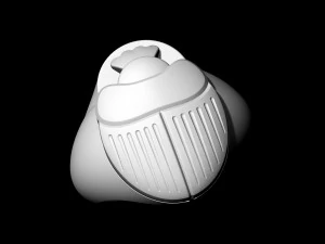 egyptian scarab ring 3D Print Model