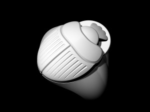 egyptian scarab ring 3D Принт Модель