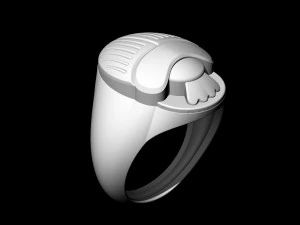 egyptian scarab ring 3D Print Model