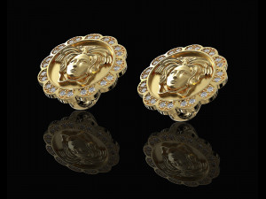 Medusa in rose earrings 3D Принт Модель