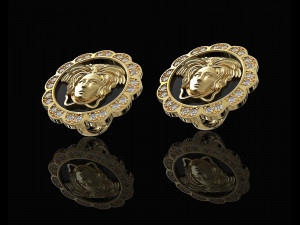 Medusa in rose earrings 3D Принт Модель