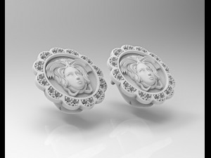 Medusa in rose earrings 3D Принт Модель