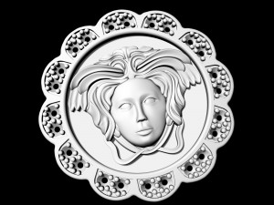 Medusa in rose earrings 3D Принт Модель