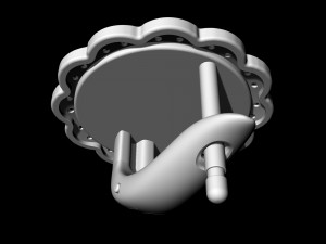 Medusa in rose earrings 3D Принт Модель