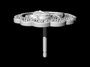Medusa in rose earrings 3D Принт Модель