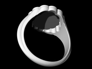 Medusa in rose ring 3D प्रिंट मॉडल