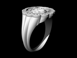 Medusa in rose ring 3D प्रिंट मॉडल