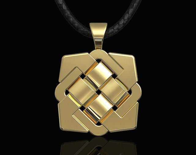celtic knot pendant with enamel 3D Принт Модель .c4d .max .obj .3ds .fbx .stl .blend 