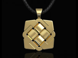 celtic knot pendant with enamel 3Dプリントモデル