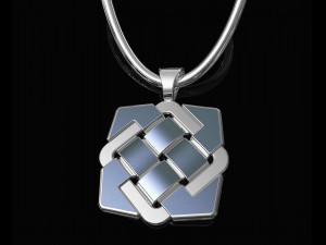 celtic knot pendant with enamel 3D Принт Модель
