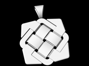 celtic knot pendant with enamel 3D Принт Модель