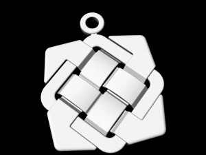 celtic knot pendant with enamel 3D Print Model