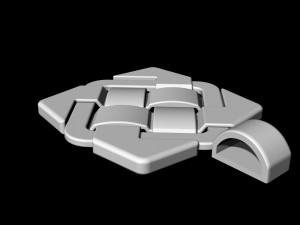 celtic knot pendant with enamel 3D Принт Модель