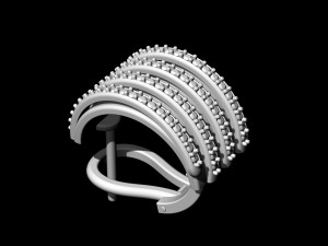 branches ring with inner band Modello di stampa 3D