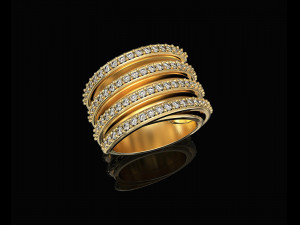 branches ring with inner band 3D-Druckmodell