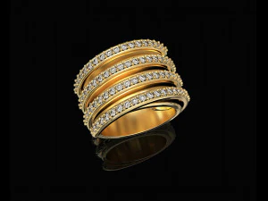 кільце гілок з внутрішньою стрічкою 3D Принт Модель