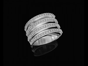branches ring with inner band 3D-printmodel
