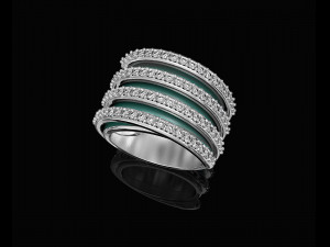 branches ring with inner band 3D-printmodel