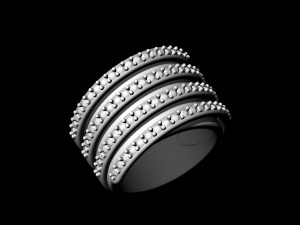 branches ring with inner band 3D-printmodel