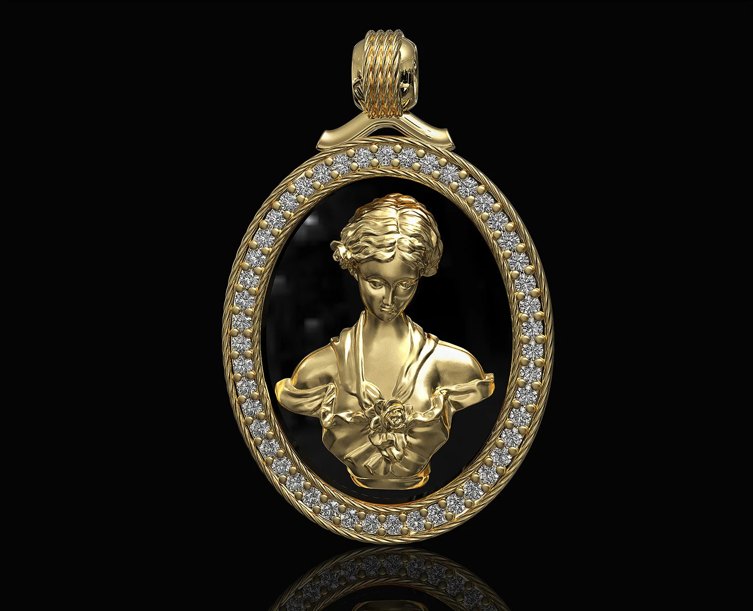 venus pendant 3D Print Model .c4d .max .obj .3ds .fbx .stl .blend 