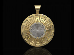 Tapered shape pendant Model Cetak 3D