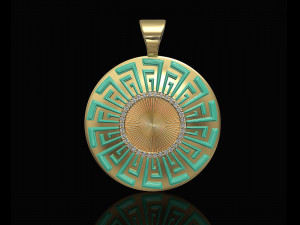 Tapered shape pendant Model Cetak 3D
