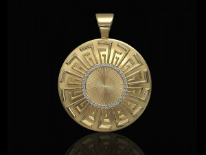 Tapered shape pendant Model Cetak 3D