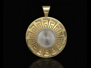 Tapered shape pendant Model Cetak 3D