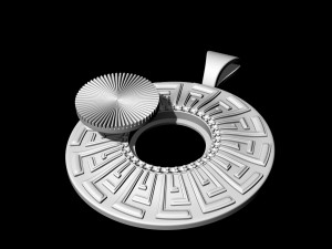 Tapered shape pendant Model Cetak 3D