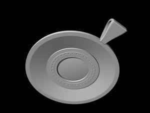 Tapered shape pendant Model Cetak 3D