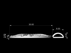 Tapered shape pendant Model Cetak 3D