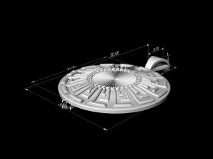 Tapered shape pendant Model Cetak 3D