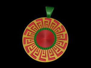 Tapered shape pendant Model Cetak 3D