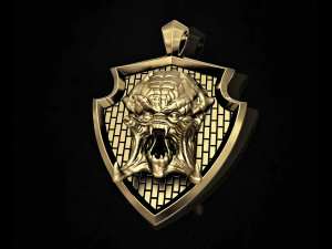 predator pendant Model Cetak 3D