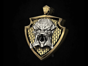 predator pendant Model Cetak 3D