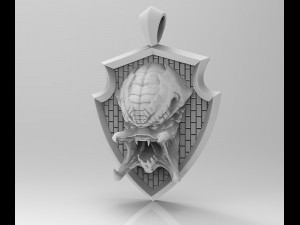 predator pendant Model Cetak 3D