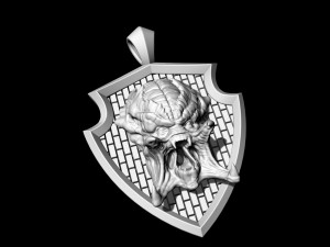 predator pendant Model Cetak 3D
