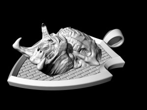 predator pendant Model Cetak 3D