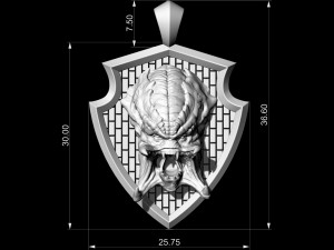 predator pendant Model Cetak 3D