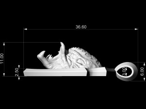 predator pendant Model Cetak 3D