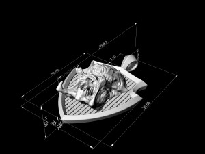 predator pendant Model Cetak 3D
